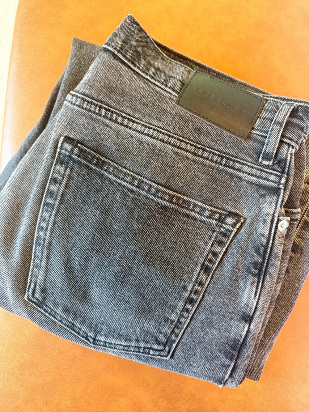 Everlane Way High Black-Grey Denim Jeans